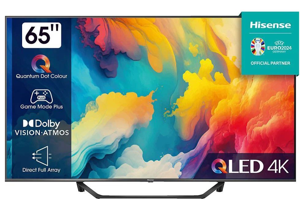 Hisense 65A7KQ   65 Zoll QLED Smart TV für 594,30€ (statt 683€)