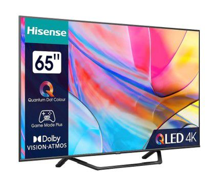 HISENSE A7KQ QLED 65 Zoll smart TV für 553,35€ (statt 607€)