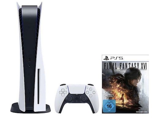 Sony PlayStation 5 Disc + FF 16 + Forspoken + Crisis Core FF VII ab 520,99€ (statt 561€)