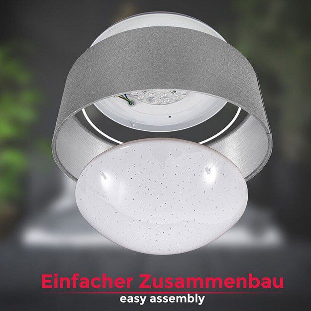 B.K.Licht LED Stoff Deckenleuchte Sternenhimmel 12W für 8,99€ (statt 16€)