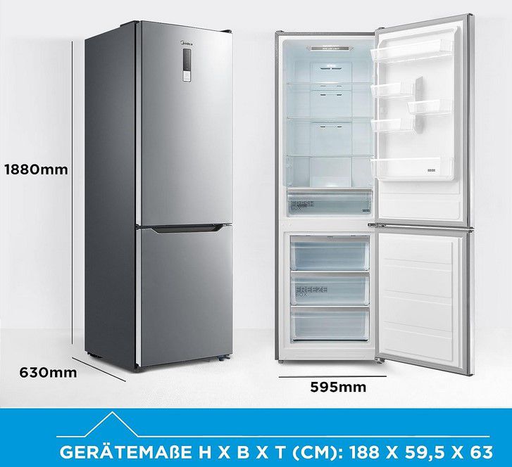 Midea MDRB424 NoFrost Kühl Gefrierkombination für 379€ (statt 499€)