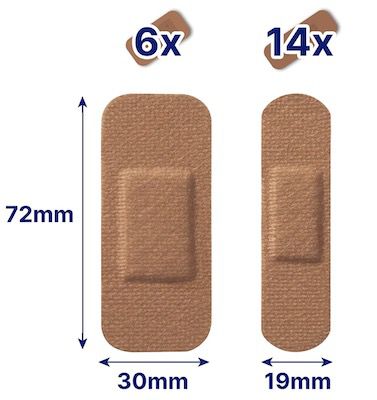 20er Pack Hansaplast Sensitive Hautton Pflaster medium Strips für 1,69€