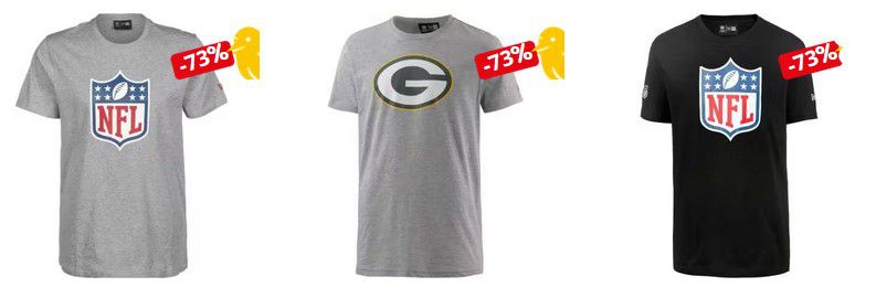 New Era NFL Herren T Shirts bis 4XL für 12,98€ (statt 20€)