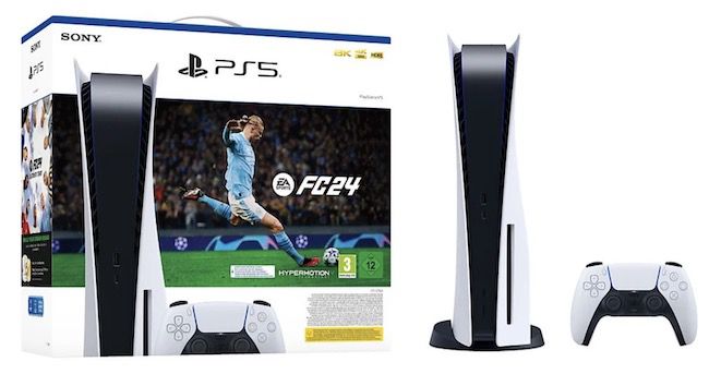 Sony PlayStation 5 Disc inkl. EA Sports FC 24 + DLC für 453,99€ (statt 524€)