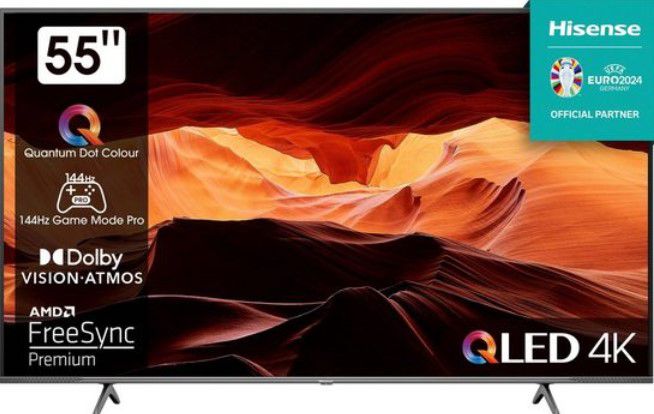 Hisense 55E77KQ PRO QLED UHD smart TV 120Hz ab 487,93€ (statt 611€)