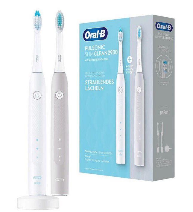 Oral B Pulsonic Slim Clean 2900 Duo mit zwei Handstücke für 56,90€ (statt 65€)