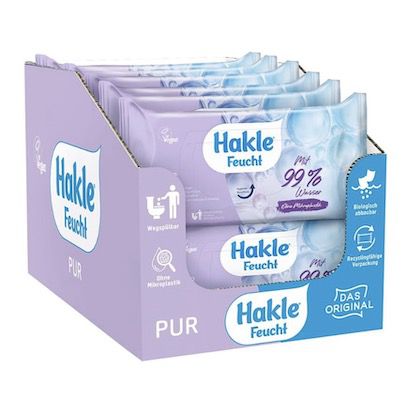 504er Pack Hakle Feucht Pur feuchtes Toilettenpapier für 11,99€ (statt 20€)