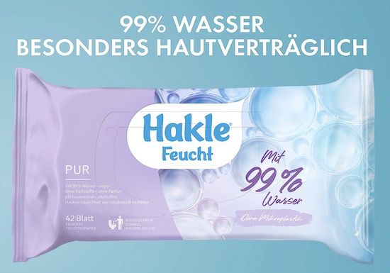 504er Pack Hakle Feucht Pur feuchtes Toilettenpapier für 11,88€ (statt 20€)