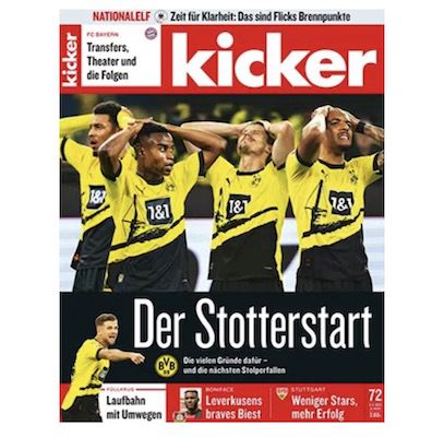 104 Ausgaben Kicker für 335,40€ + Prämie: 165€ Amazon Gutschein