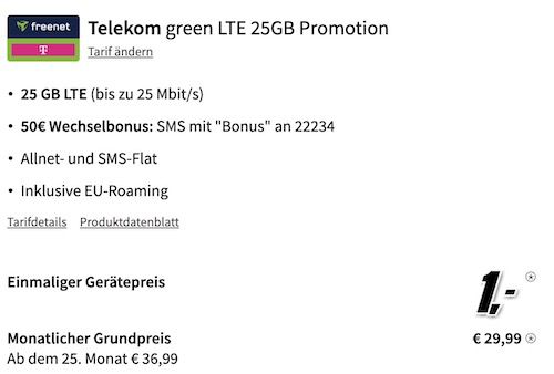 🔥 Samsung Galaxy S23 für 1€ + Telekom Allnet 25GB für 29,99€ mtl. + 50€ Bonus