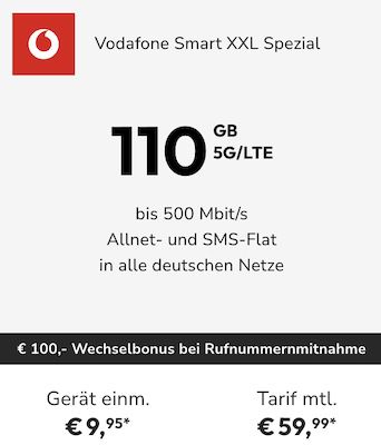 Samsung Galaxy S23 Ultra + Vodafone Allnet 110GB 5G/LTE 59,99€ mtl. + 100€ Bonus