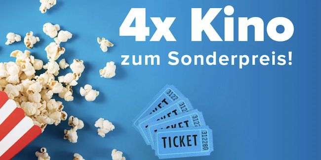 4 Cineplex Kino Gutscheine (alle 2D Filme) für 14,90€