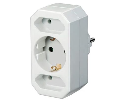 🔌 Brennenstuhl 3 fach Steckdosenadapter mit erhöhtem Berührungsschutz für 1,56€