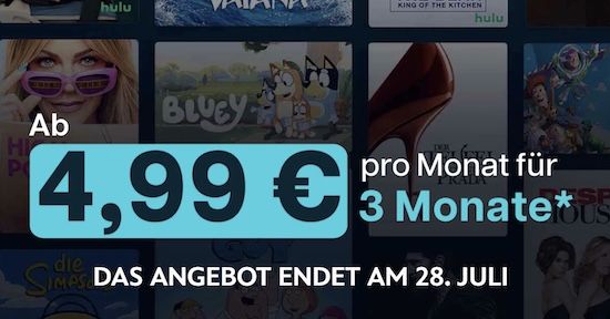 🍿 3 Monate Disney+ Standard mit Werbung für 4,99€ mtl. (statt 6,99€) 🍿 3 Monate Disney+ Standard mit Werbung für 4,99€ mtl. (statt 6,99€)