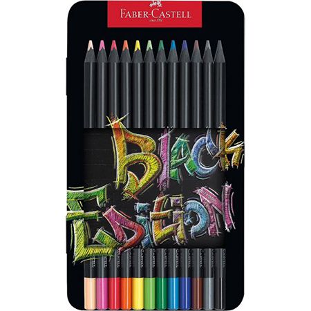 Faber Castell Blackwood Buntstifte, Black Edition, 12er Metalletui für 7,29€ (statt 10€)