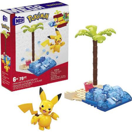 MEGA Construx HDL76   Pikachus Strandtag Bauset, 79 tlg. für 8,49€ (statt 12€)