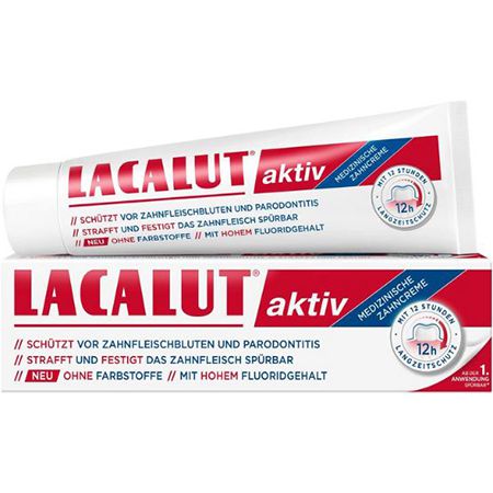 Lacalut Aktiv Zahncreme mit hohem Fluoridgehalt, 100ml ab 2,39€ (statt 3€)