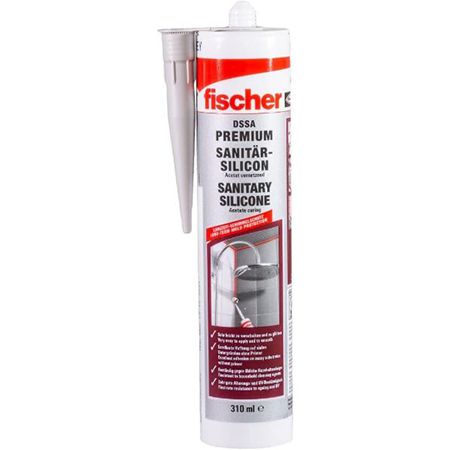 fischer Premium Sanitärsilikon, silbergrau, 310ml für 9,69€ (statt 12€)