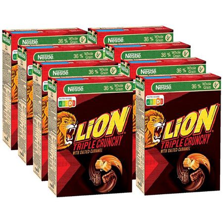 🥣 8er Pack Nestle Lion Triple Crunchy mit Salted Caramel, je 300g ab 13,75€ (statt 31€)