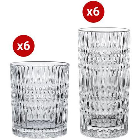 Nachtmann Ethno Whisky & Londrink Gläserset, 12 tlg. für 45,94€ (statt 55€)