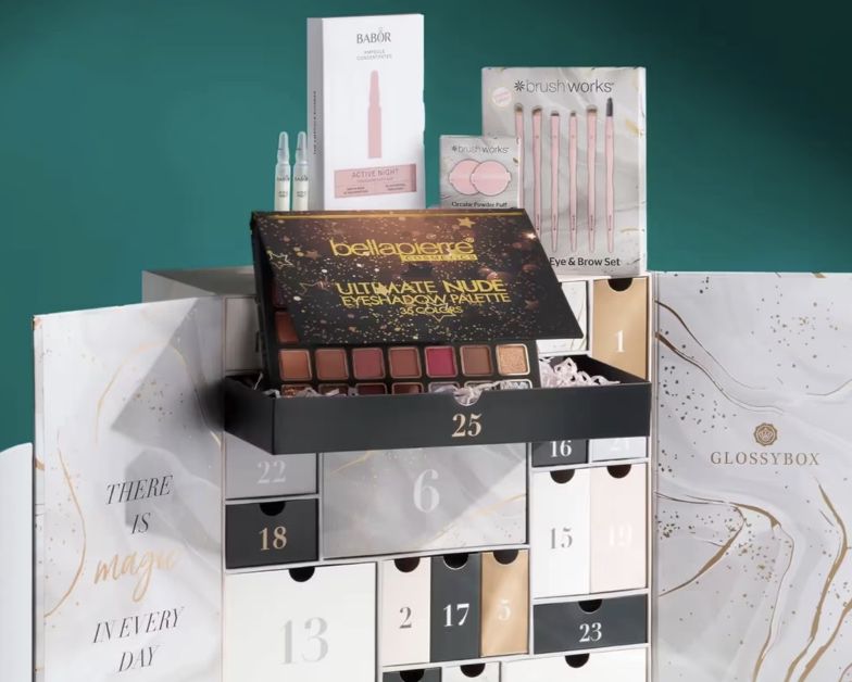 Glossybox Beauty Adventskalender 2023 für 66€ (Wert ca. 655€)