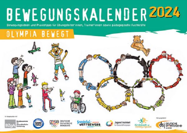 Noch verfügbar! Gratis: Bewegungskalender für 2024 der Deutschen Sportjugend