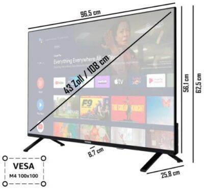 Telefunken XU AN750S 43 Zoll UHD TV für 278,99€ (statt 355€)