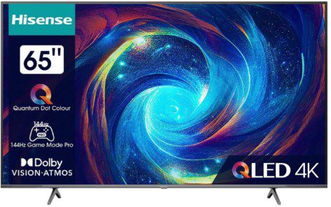 Hisense 65E77KQ PRO QLED TV mit 65 für 786,56€ (statt 814€) + 100€ Cashback