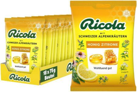 18 x 75g Ricola Honig Zitrone ab 25€ (statt 34€)