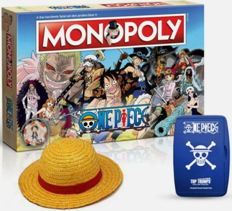 Monopoly   One Piece Brettspiel inkl. Ruffy Strohhut + Kartenspiel für 49,95€ (statt 70€)