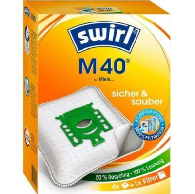 4er M40 EcoPor Staubsaugerbeutel mit Anti Allergen Filter für 6,90€ (statt 11€)