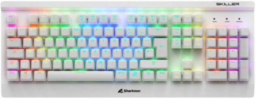 Sharkoon SGK3 White mit Kailh Blue Schalter für 56,89€ (statt 69€) + Gratis Mauspad