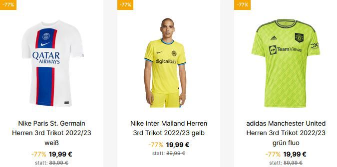Geomix: Fantrikots für nur 25,98€ inkl. Versand   z.B. Puma Borussia für 25,98€ (statt 35€)