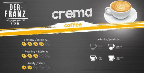 Der Franz Crema Kaffee ganze Bohne 1000g ab 9,50€ (statt 14€)