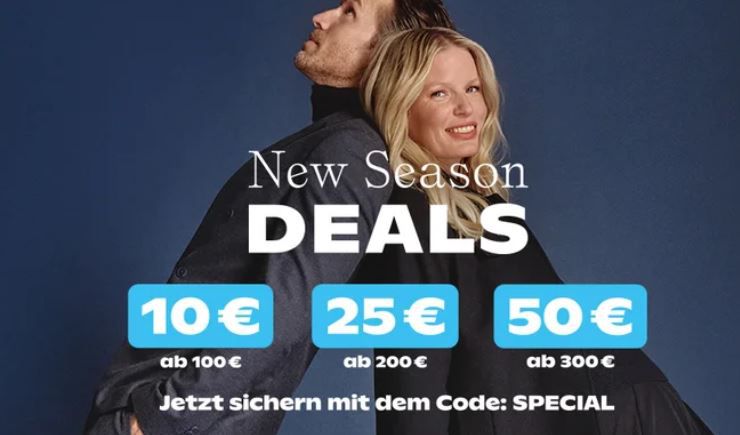 P&C Staffelrabatt mit bis zu 50€ Rabatt   z.B. Wellensteyn Jacke 249,99€ (statt 399€)