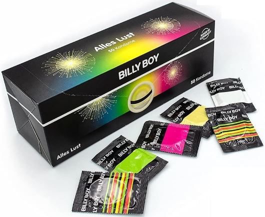 50er Pack Billy Boy Kondome Mix Sortiment ab 14,39€ (statt 20€)