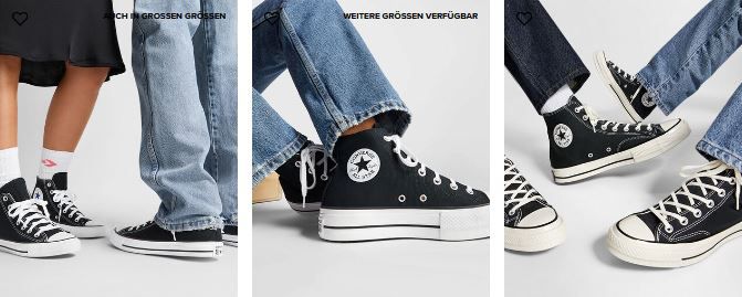 Converse: 30% Rabatt ab 100€   z.B. Converse Chuck 70 Plus für 84€ (statt 100€)