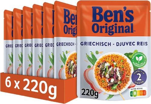 🍚 6x Bens Original Express Reis Griechisch ab 7,55€ (statt 14€)   1,26€ je Tüte
