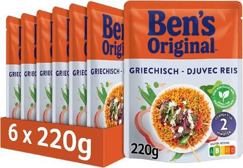 6x Bens Original Express Reis Griechisch, je 220g für 8,79€ (statt 14€)