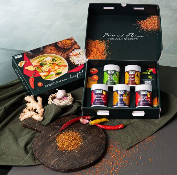 Fuchs Gourmet Selection Hot Box mit 5 Gewürzmischungen ab 10,83€ (statt 18€)