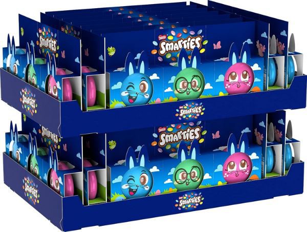 22er Pack Nestle Smarties Mini Osterhasen (22 x 3 x 18,5g) für 16,60€ (statt 22€)