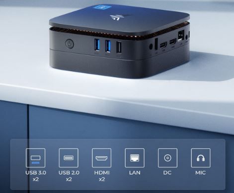 NiPoGi AK1PLUS Mini PC mit Alder Lake N95 + 16/512GB für 181€ (statt 230€)