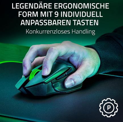 Razer Basilisk V3 X HyperSpeed Gaming Maus mit 18K Sensor für 45,90€ (statt 63€)