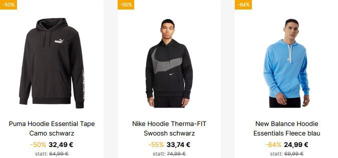 Geomix Mega Hoodie Sale mit mind. 60% Rabatt auf über 200 Hoodies