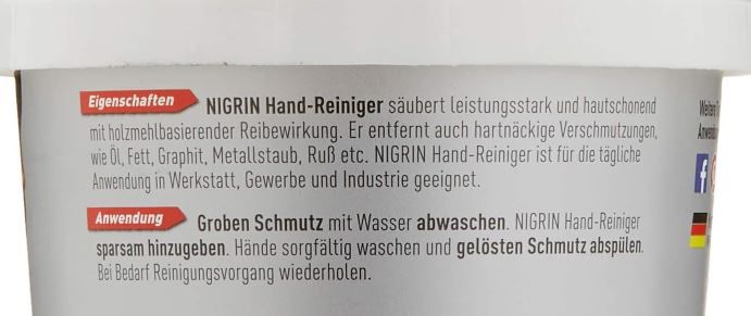 3 x 500ml Nigrin Handwaschpaste für 11,97€ (statt 15€)