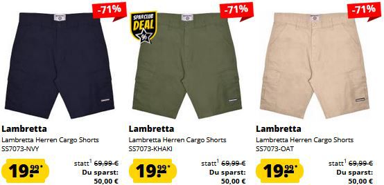 SportSpar: Lambretta 3 für 2 Aktion   z.B. 3 x T Shirt für 31,93€ (statt 51€)