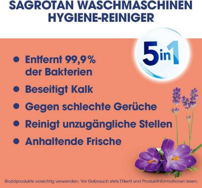 4x Sagrotan Waschmaschinen Hygiene Reiniger​ Blütenzauber ab 10,77€ (statt 16€)