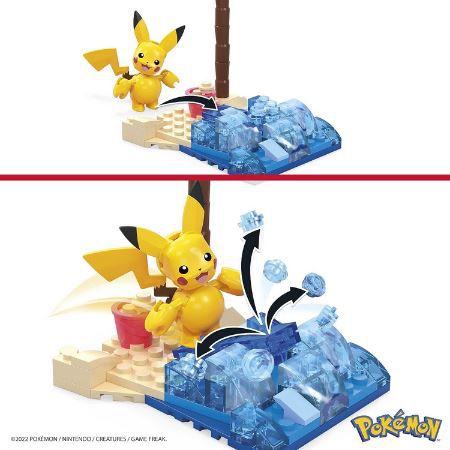 MEGA Construx HDL76   Pikachus Strandtag Bauset, 79 tlg. für 8,49€ (statt 12€)