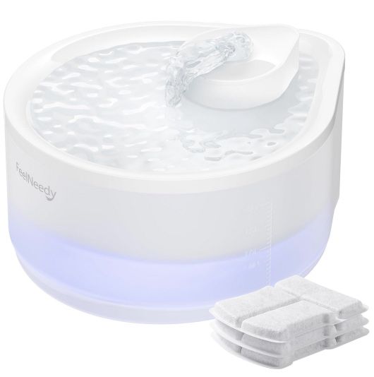 Feelneedy Katzenbrunnen (2,3l) + 3 Filter für 17,99€ (statt 30€)