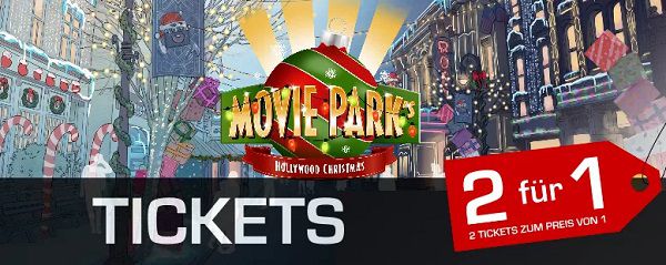 2 für 1 Tickets zum Movie Park’s Hollywood Christmas Event
